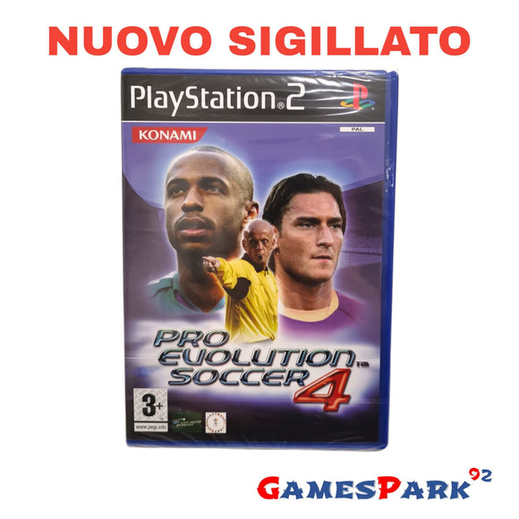 PRO EVOLUTION SOCCER 4 PES PLAYSTATION 2 PS2 NUOVO SIGILLATO