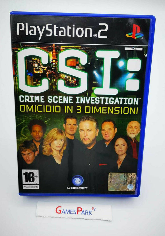 CSI CRIME SCENE INVESTIGATION OMICIDIO IN 3 DIMENSIONI PS2 PLAYSTATION 2 USATO