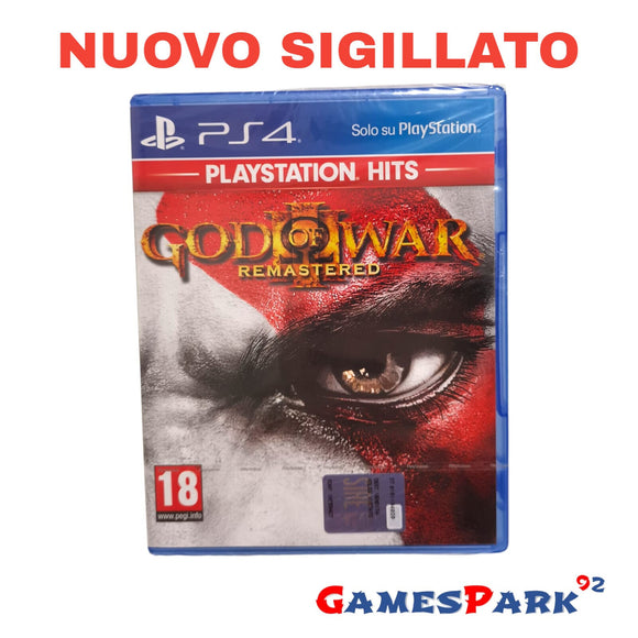 GOD OF WAR III 3 REMASTERED PS4 PLAYSTATION 4 NUOVO SIGILLATO