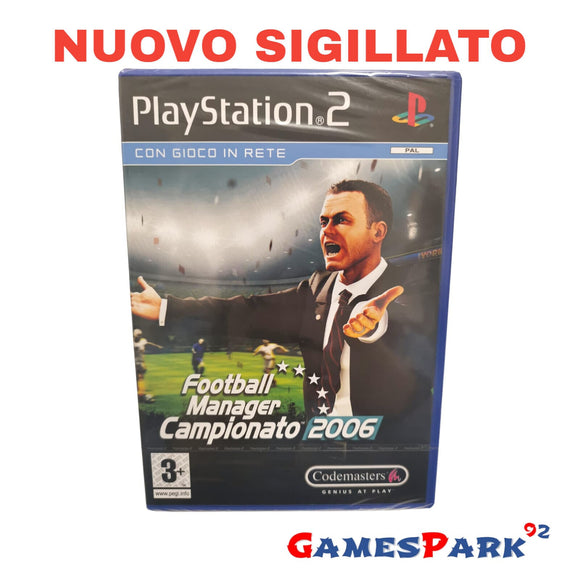 FOOTBALL MANAGER CAMPIONATO 2006 PS2 PLAYSTATION 2 NUOVO SIGILLATO