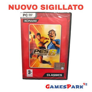 PRO EVOLUTION SOCCER PES 6 PC NUOVO SIGILLATO