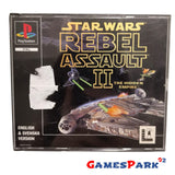 STAR WARS REBEL ASSAULT II THE HIDDEN EMPIRE PS1 PLAYSTATION 1 USATO